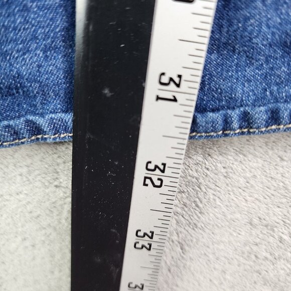 Mens Dickies Blue Denim Jean Jacket Button Down 100% Cotton Long Sleeve Size 3XL - Picture 10 of 11